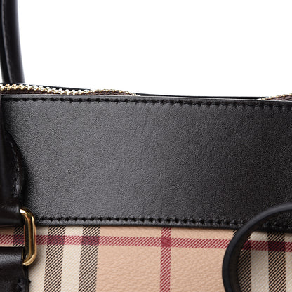 Burberry Haymarket Check Medium Primrose Tote Chocolate 12 of 12