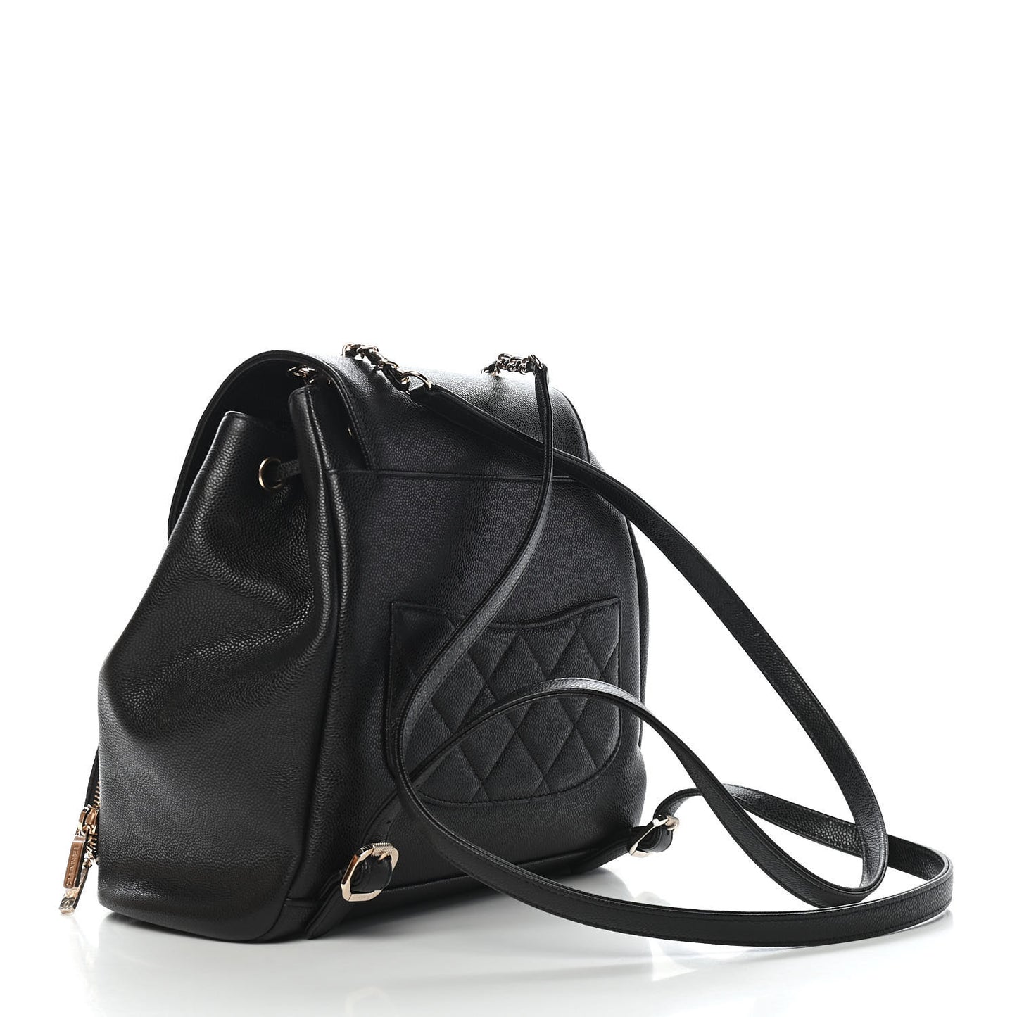 Caviar Quilted Business Affinity Backpack Black