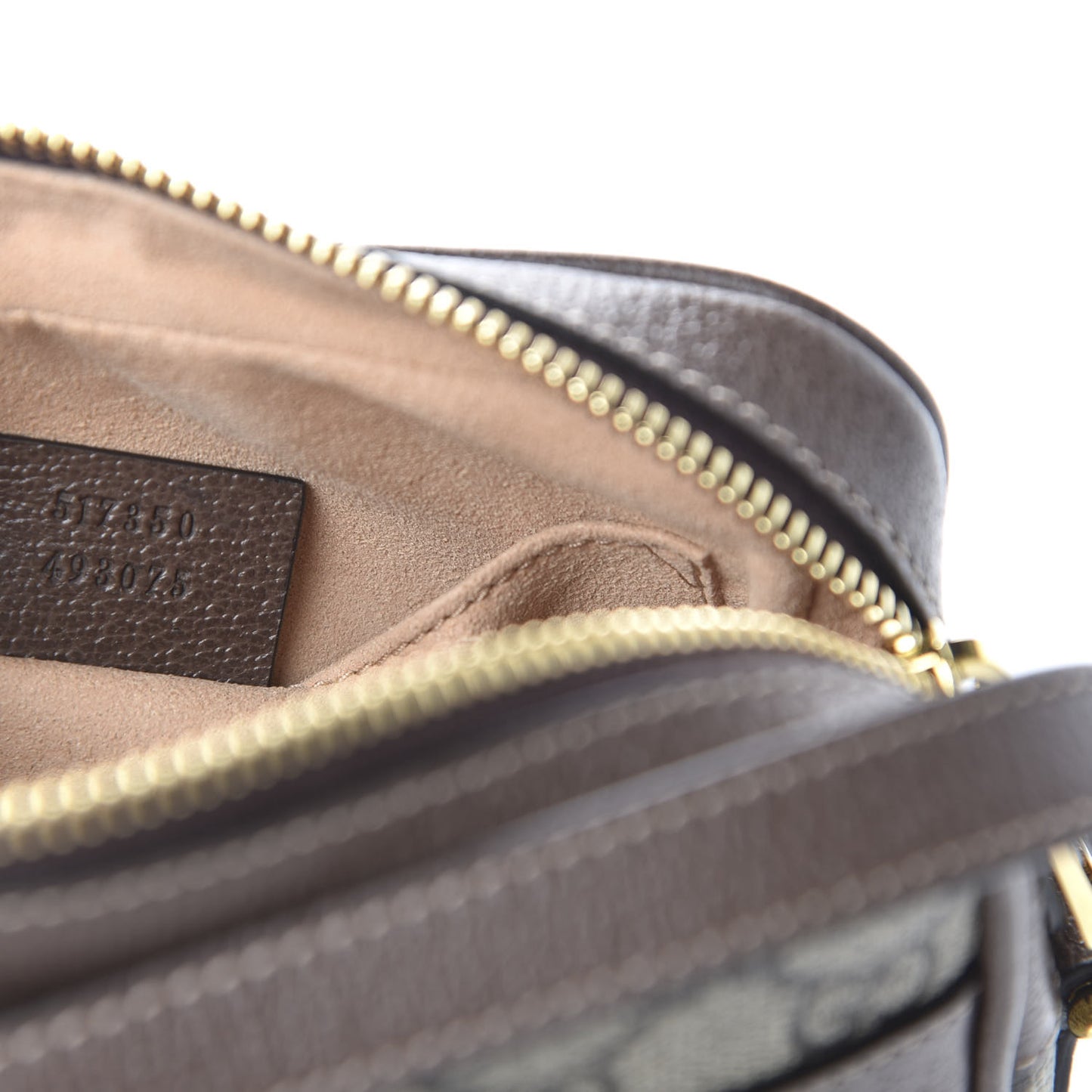 GG Supreme Monogram Web Mini Ophidia Shoulder Bag Brown
