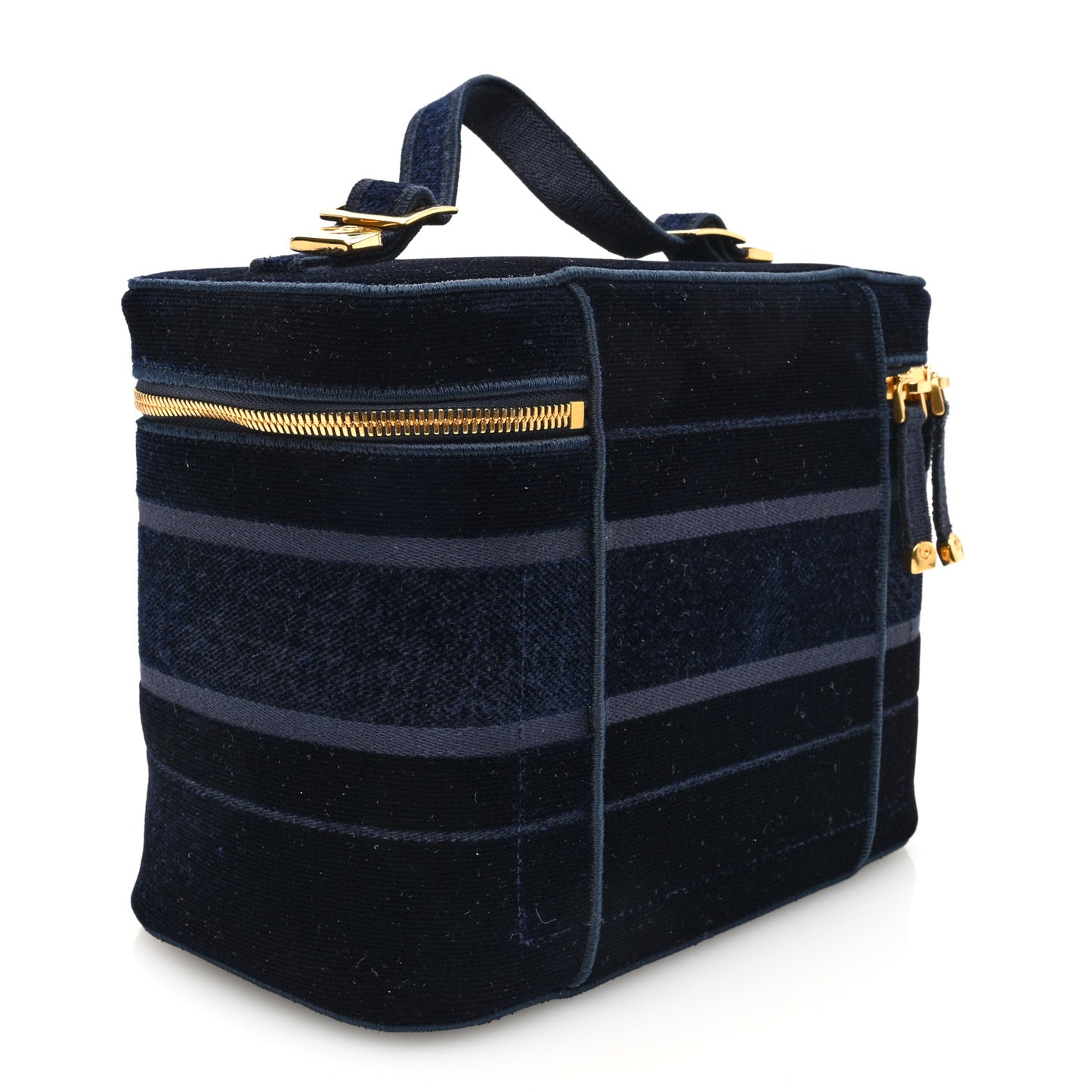 Velvet Cannage Diortravel Vanity Case Blue