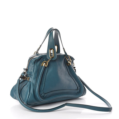 Chloe Calfskin Medium Paraty Peacock Blue 3 of 11
