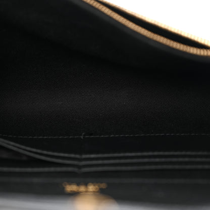 Versace Grained Calfskin La Medusa Crossbody Bag Black 5 of 10