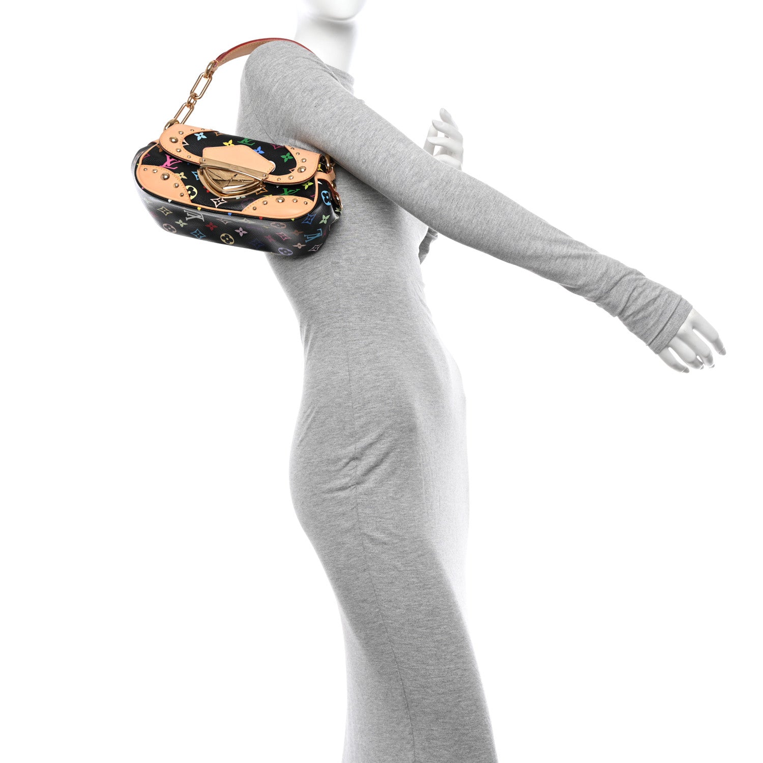 Louis Vuitton Monogram Multicolor Marilyn Black 2 of 11