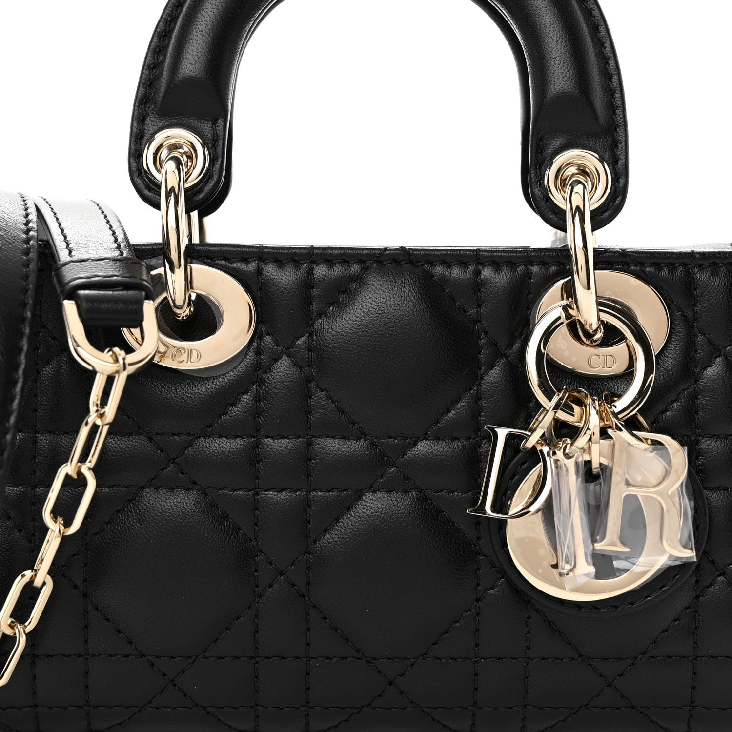 Christian Dior Lambskin Cannage Micro Lady D-Joy Black 7 of 10