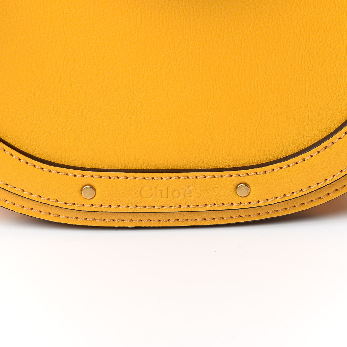 Calfskin Suede Small Nile Bracelet Bag Dusty Yellow