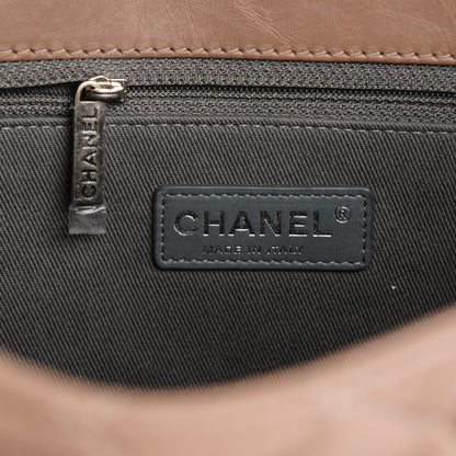 Chanel Aged Calfskin Quilted Reissue 2.55 Tote Light Brown 6 of 7