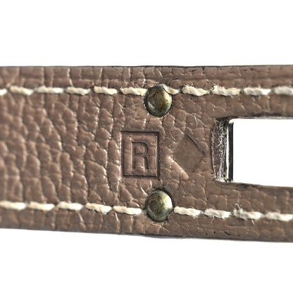 Hermes Chevre Mysore Kelly Longue Wallet Etoupe 8 of 9