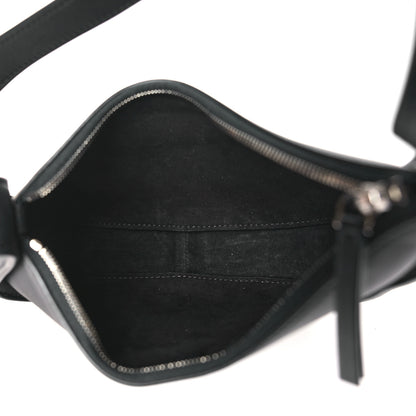 The Row Smooth Calfskin Half Moon Shoulder Bag Black 5 of 9