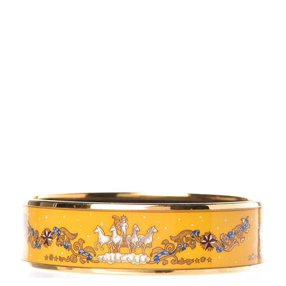 Hermes Enamel Printed Cosmos Wide Bracelet 65 3 of 5