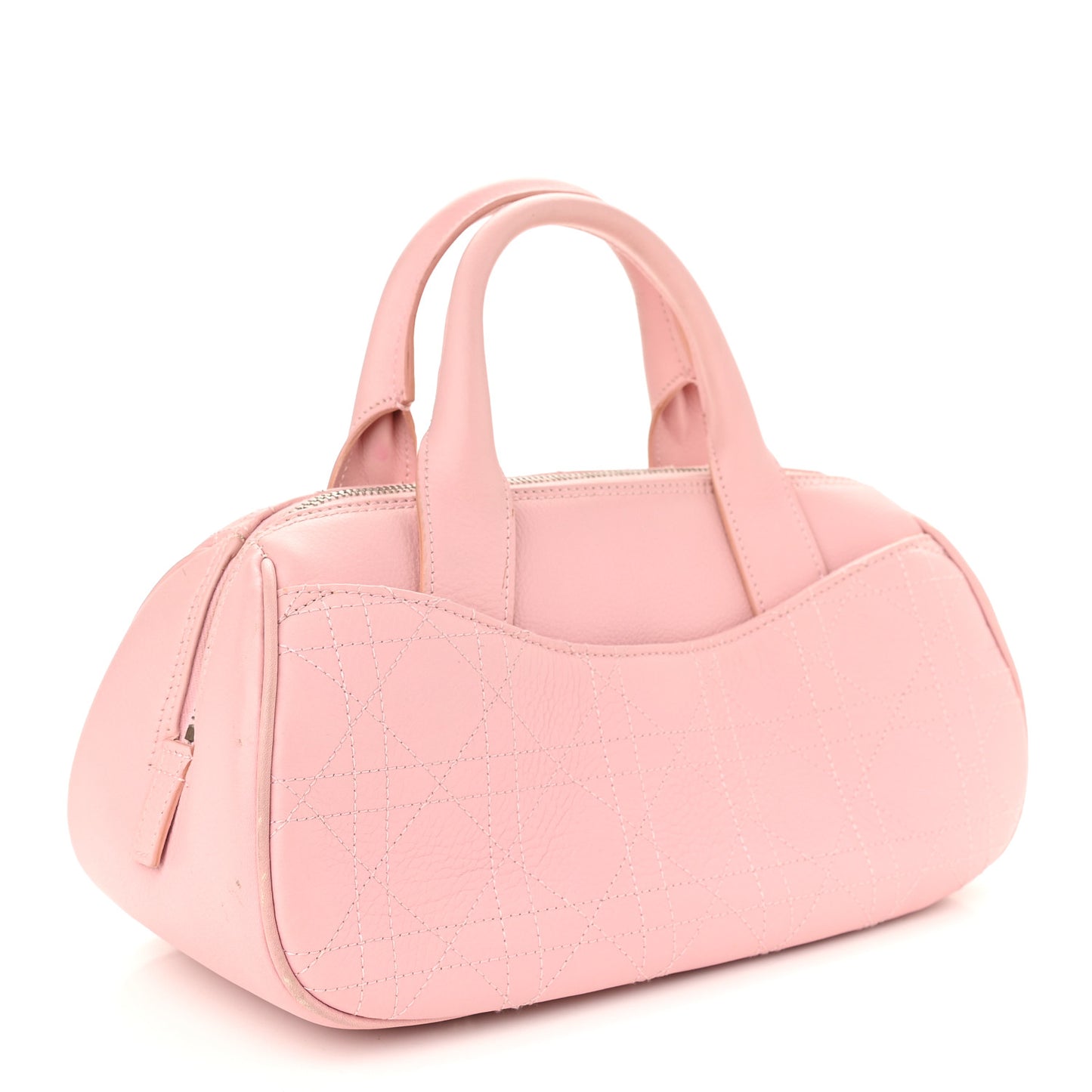 Calfskin Cannage Handbag Pink