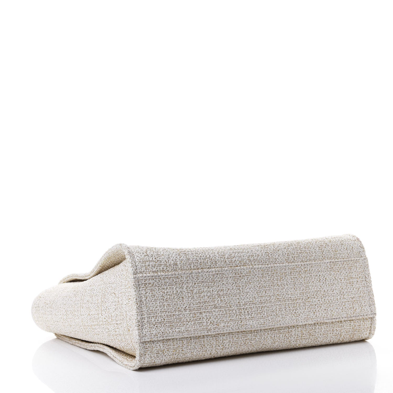 Chanel Lurex Boucle Small Deauville Tote Ivory 3 of 4