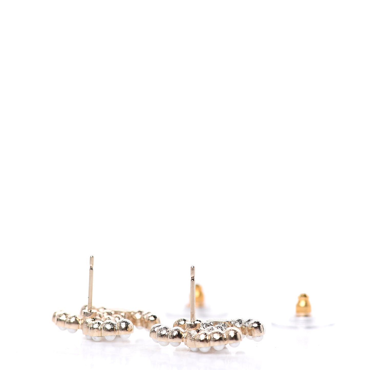Pearl CC Earrings Light Gold