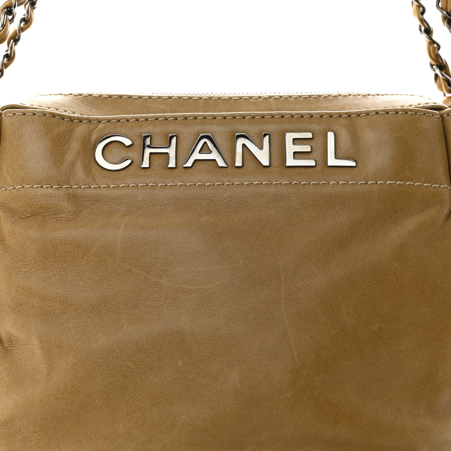 Chanel Lambskin Lax Accordion Flap Beige 8 of 17