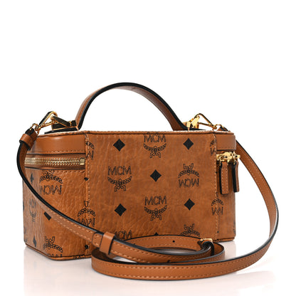 MCM Visetos Vanity Case Cognac 2 of 9