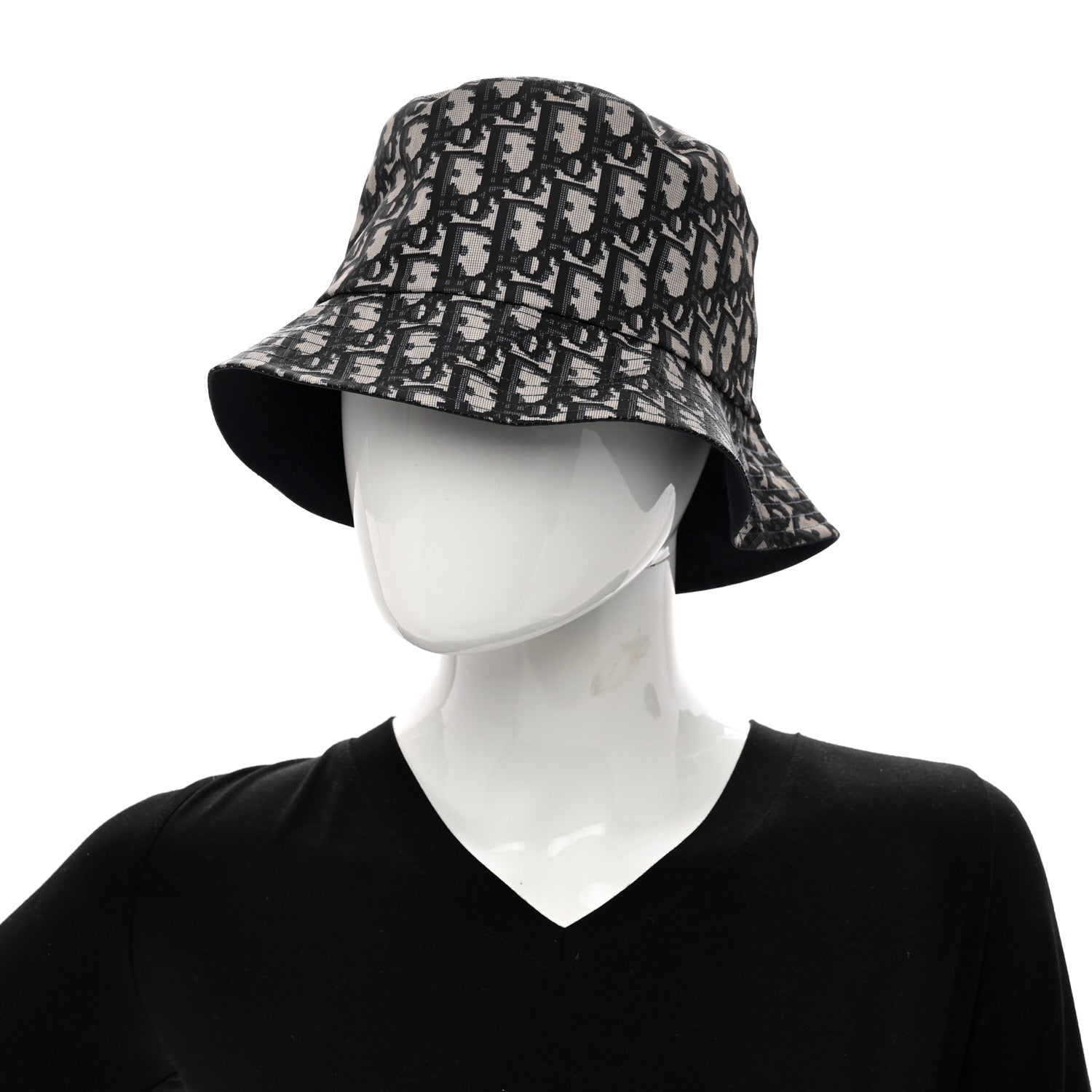 Christian Dior Oblique Jacquard Bucket Hat Blue 2 of 10