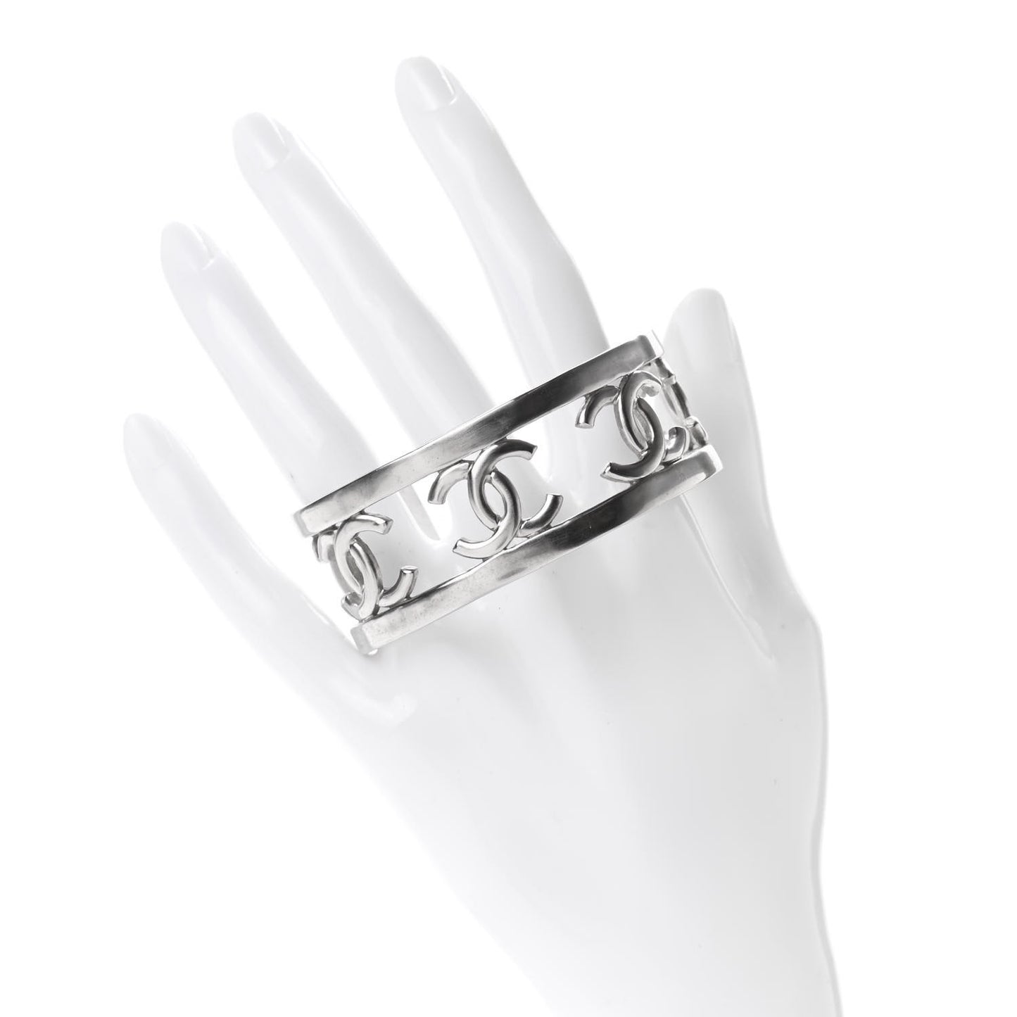 Metal Logo CC Cuff Silver