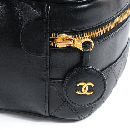 Chanel Lambskin Vanity Cosmetic Bag Black 9 of 10