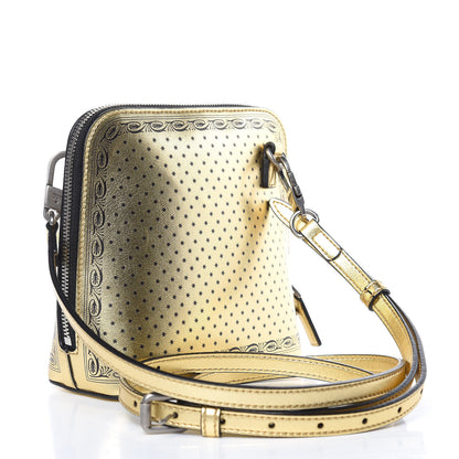 Gucci X SEGA Calfskin GUCCY Stars Mini Dome Shoulder Bag Gold 3 of 10