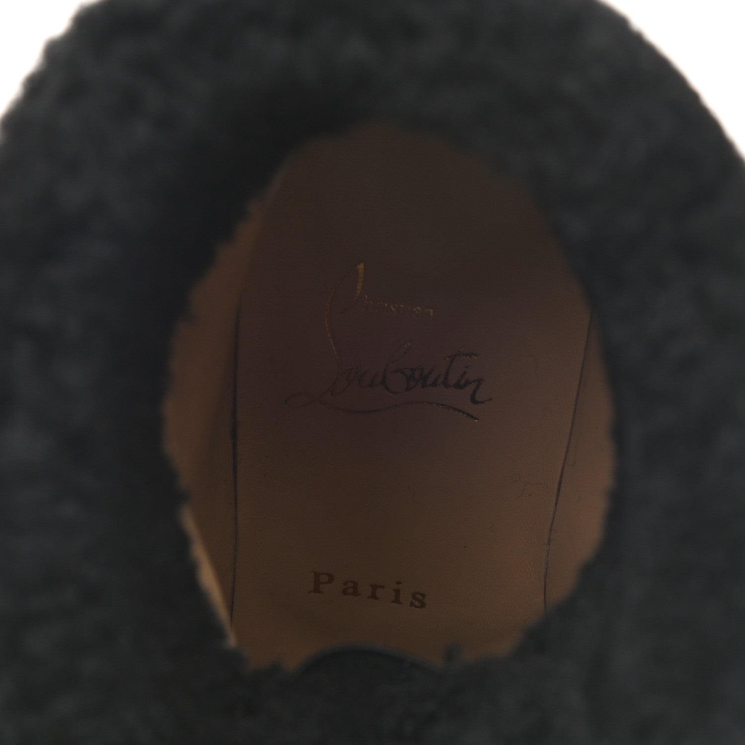 Christian Louboutin Calfskin Shearling Edelvizir 70 Desert Boots 37 Black 7 of 8