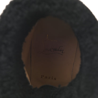 Christian Louboutin Calfskin Shearling Edelvizir 70 Desert Boots 37 Black 7 of 8