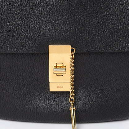Chloe Grained Lambskin Drew Shoulder Bag Black 9 of 10
