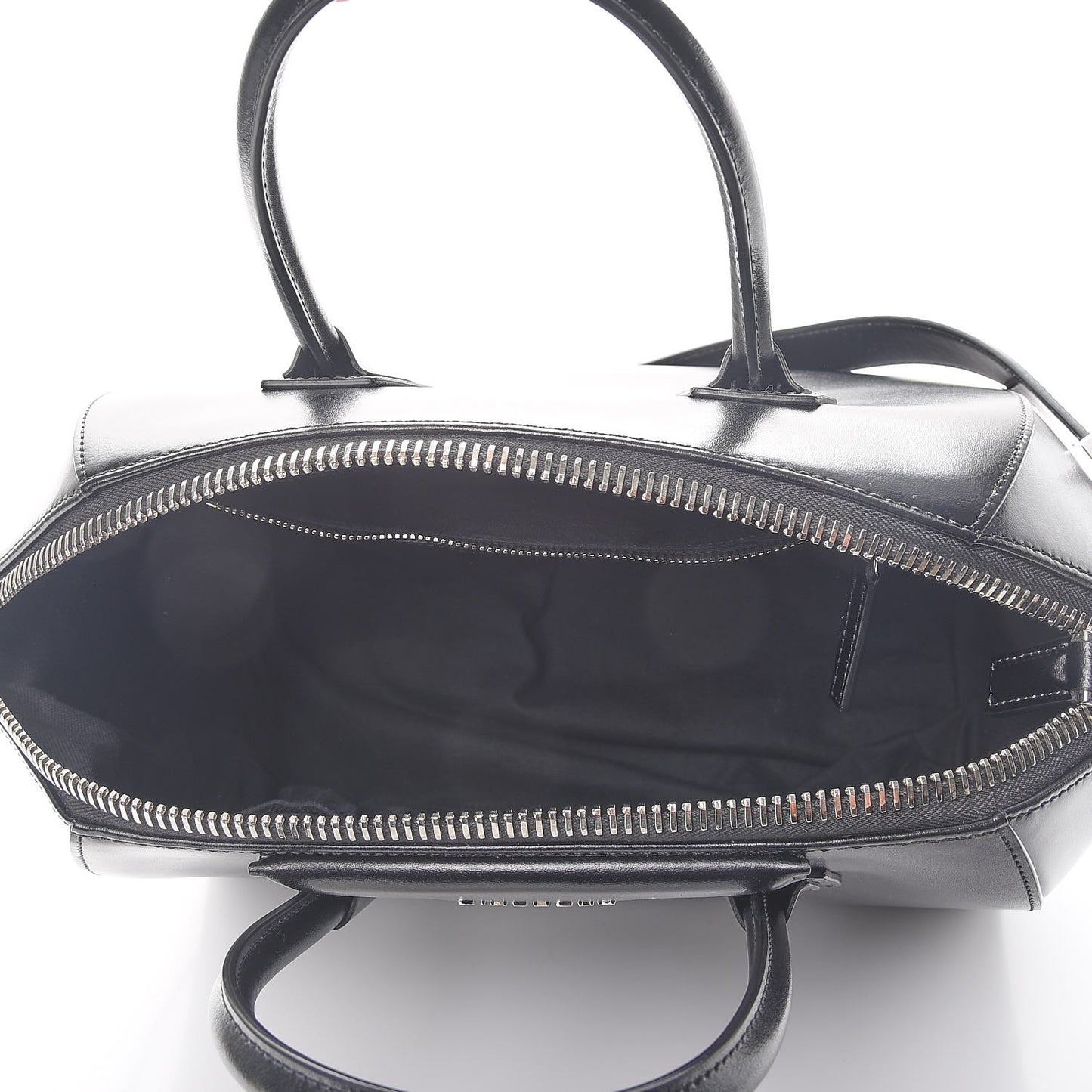 Shiny Lord Calfskin Medium Antigona Black