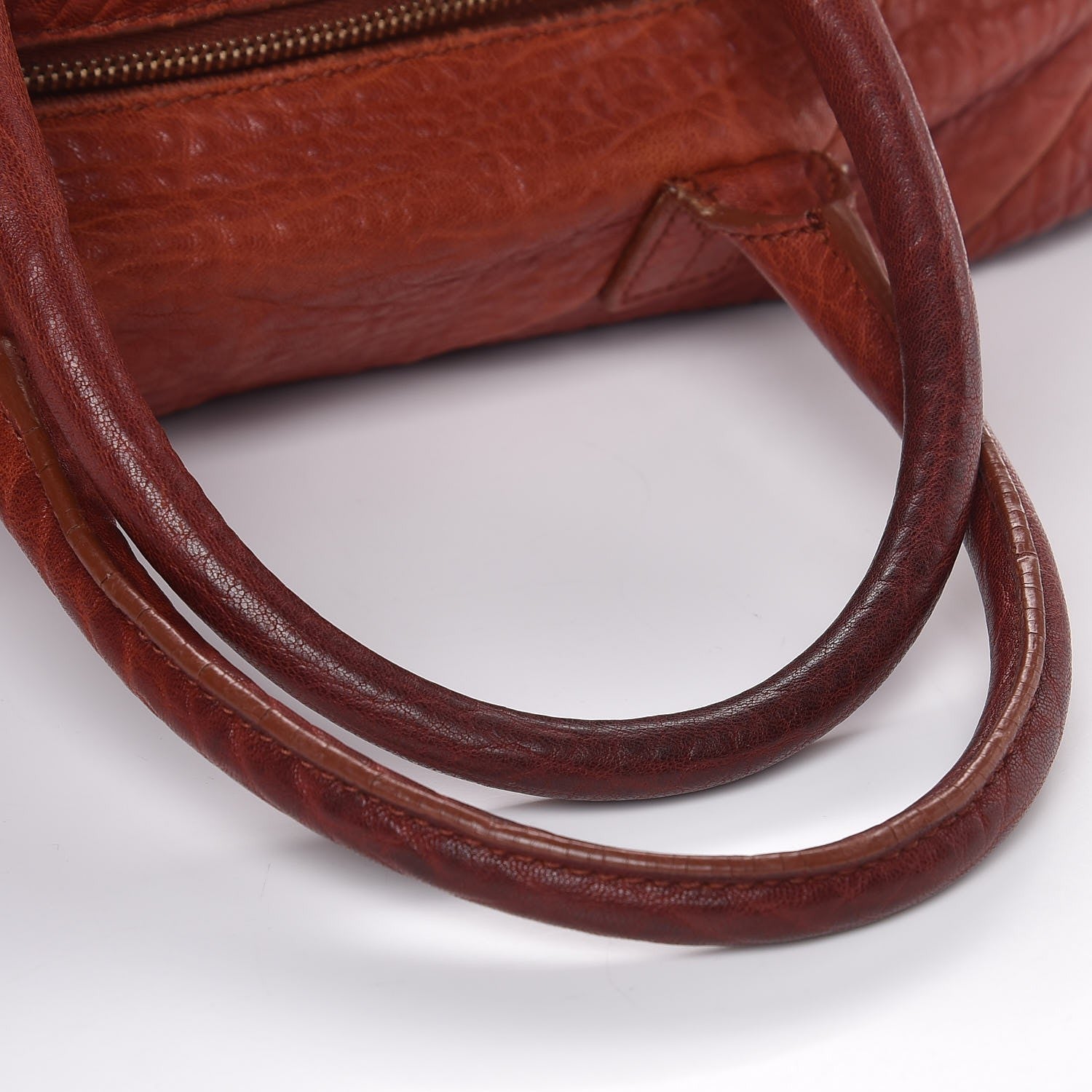 Saint Laurent Pebbled Lambskin Easy Sac Burnt Orange 11 of 11