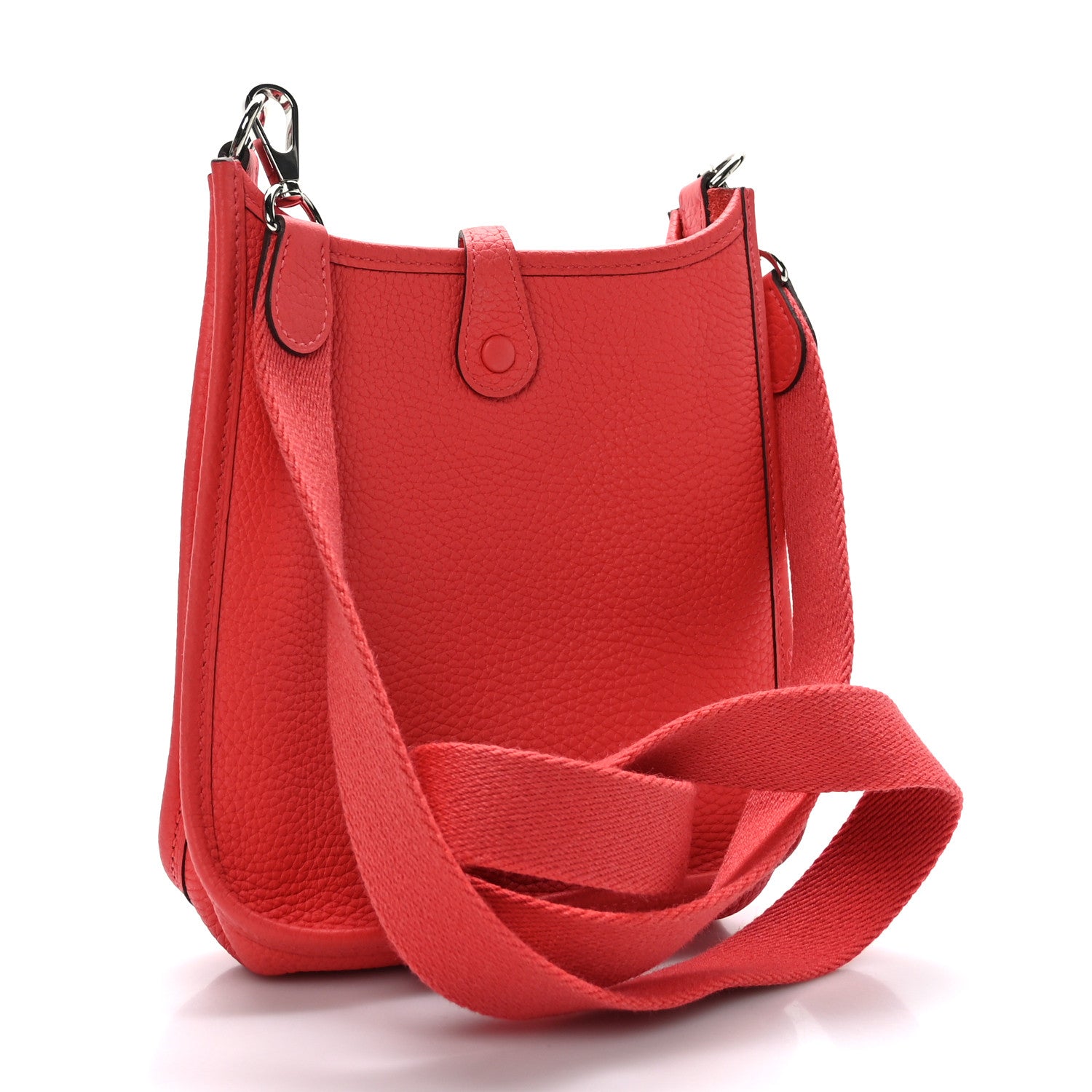 Hermes Taurillon Clemence Evelyne TPM Rouge Pivoine 3 of 10
