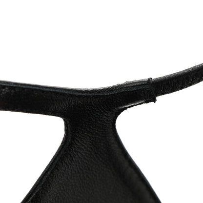 Chanel Lambskin Pointed Cap Toe CC Slingback Pumps 38 Black 10 of 12