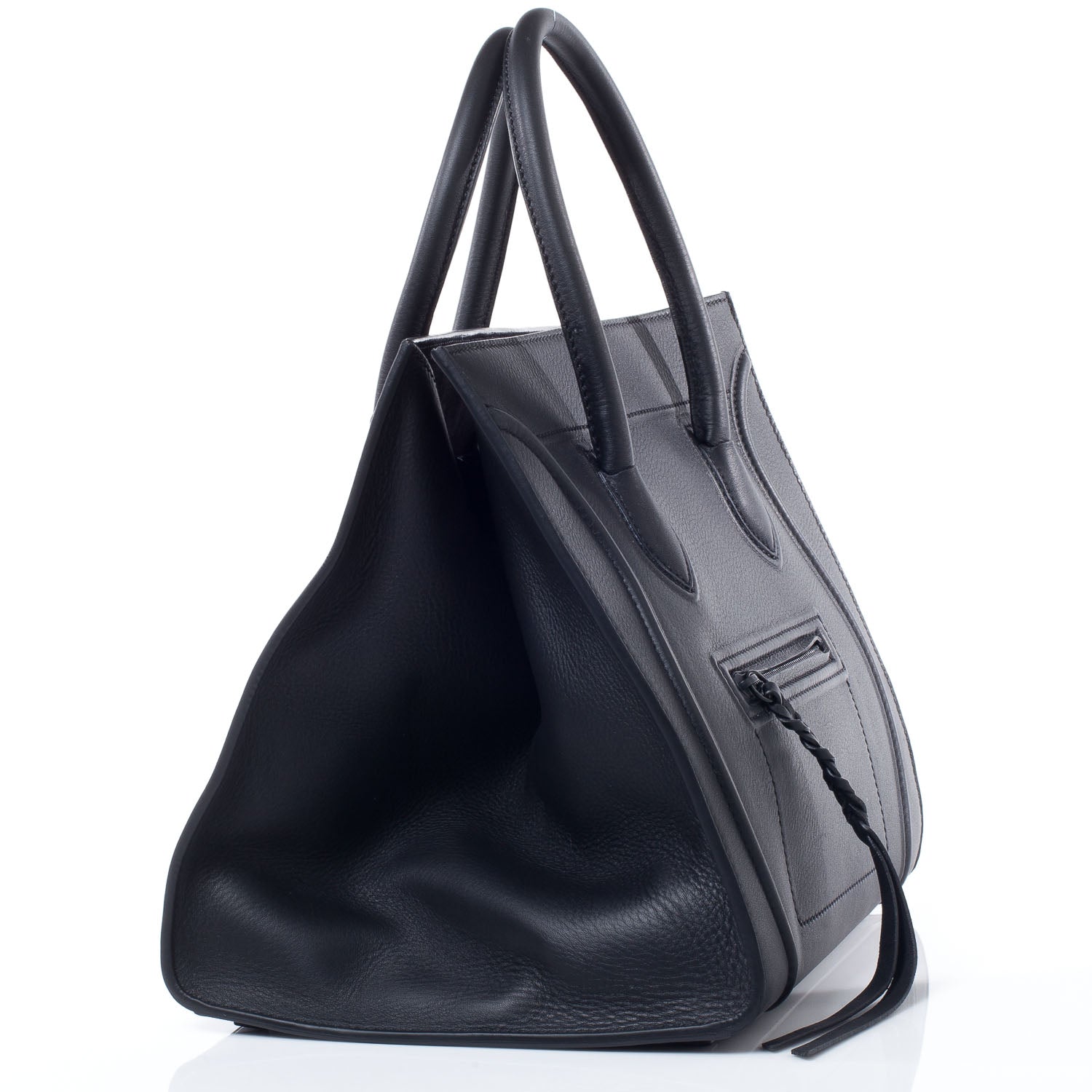 Celine Smooth Calfskin Medium Phantom Luggage Black 4 of 10
