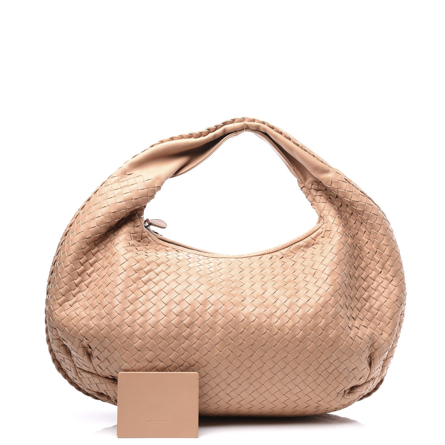 Nappa Intrecciato Medium Belly Veneta Hobo Camel