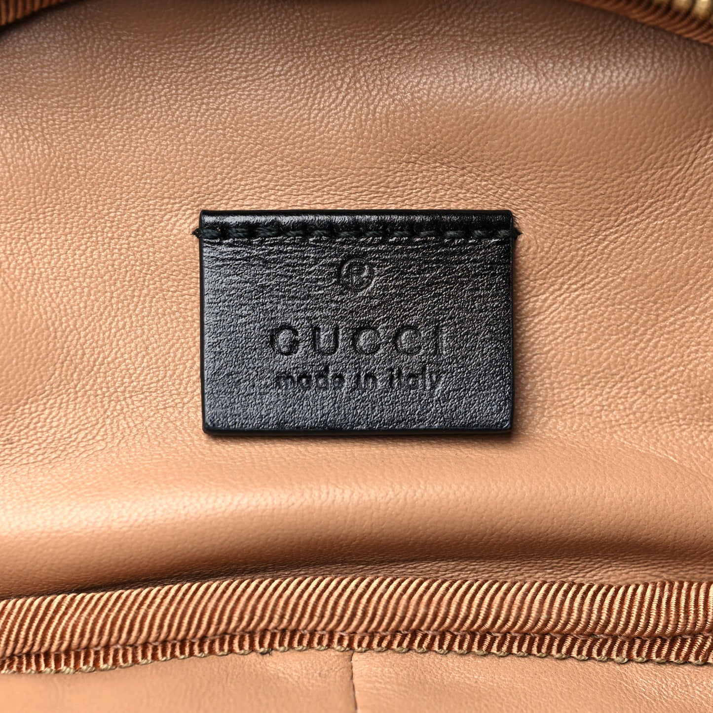 Calfskin Trapuntata Zumi Belt Bag Black