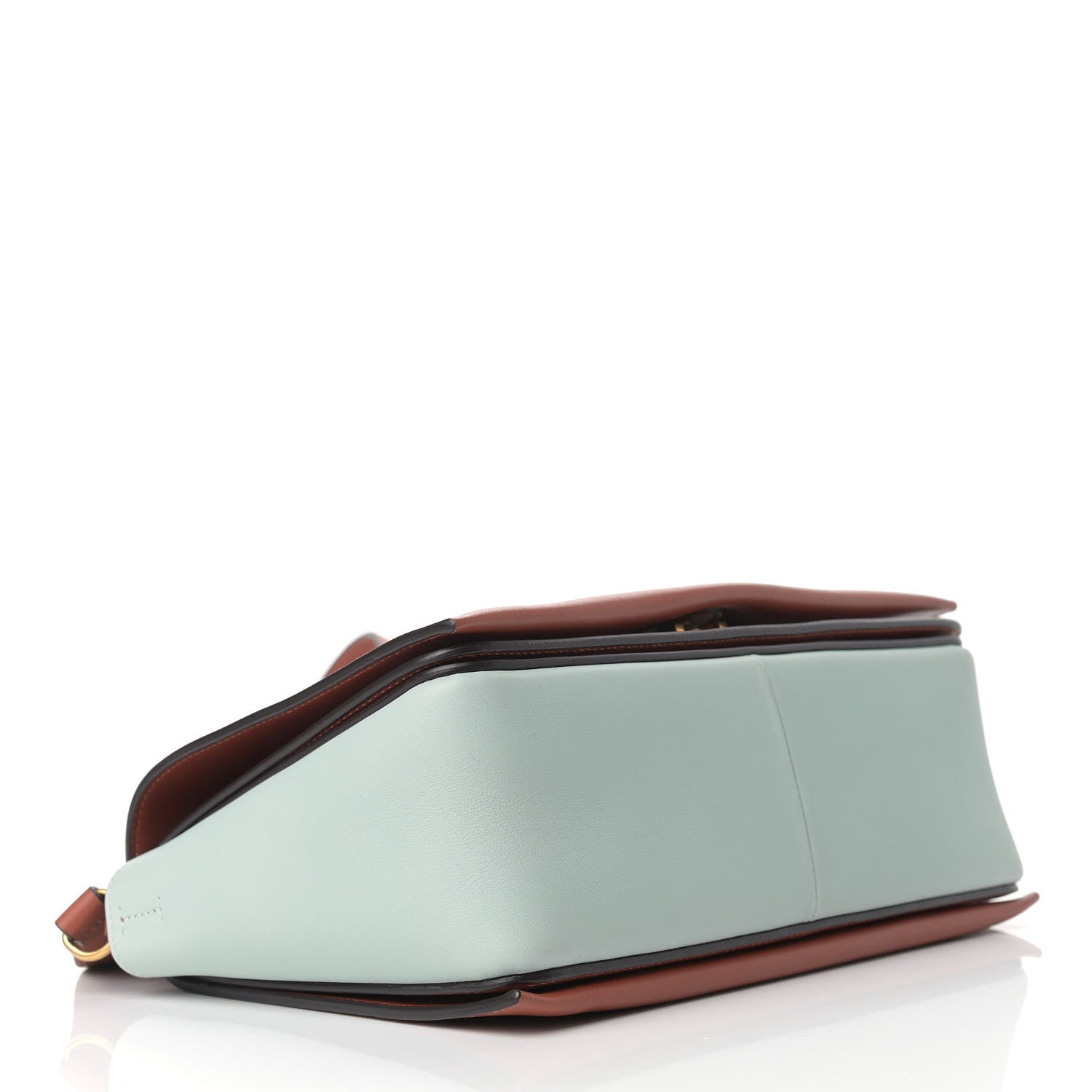 Celine Shiny Smooth Calfskin Medium Frame Shoulder Bag Maple Frost 4 of 10