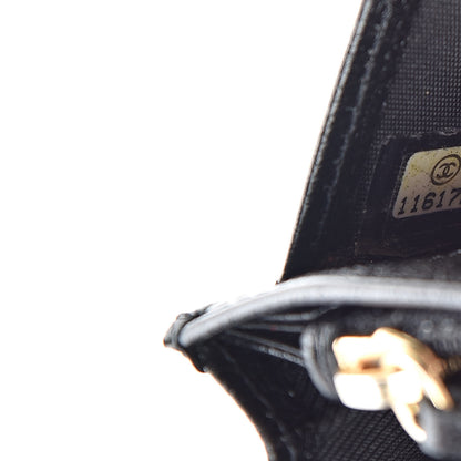 Chanel Grained Calfskin Yen Wallet Black 8 of 8