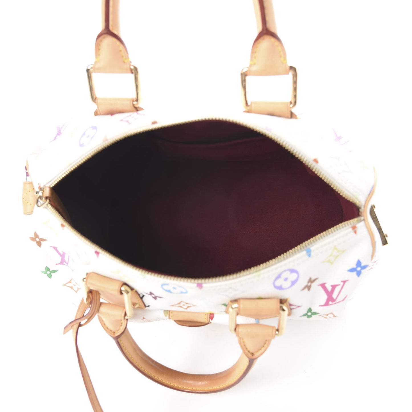 Monogram Multicolor Speedy 30 White