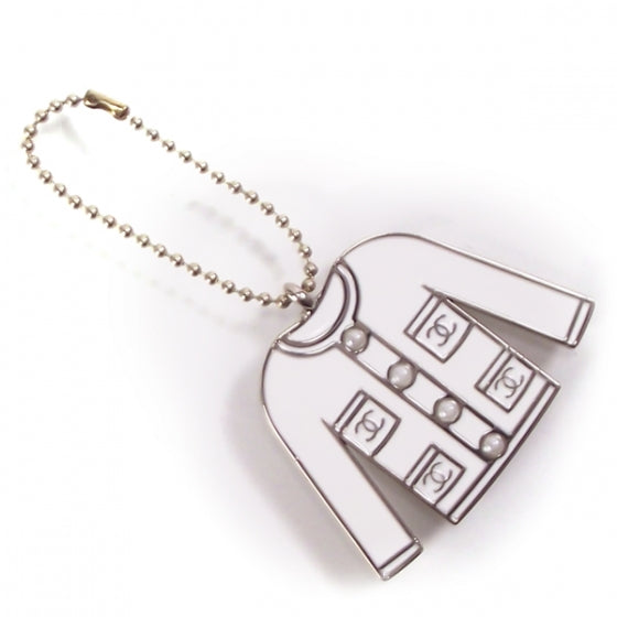 Chanel Pearl Enamel Blazer Charm 1 of 4