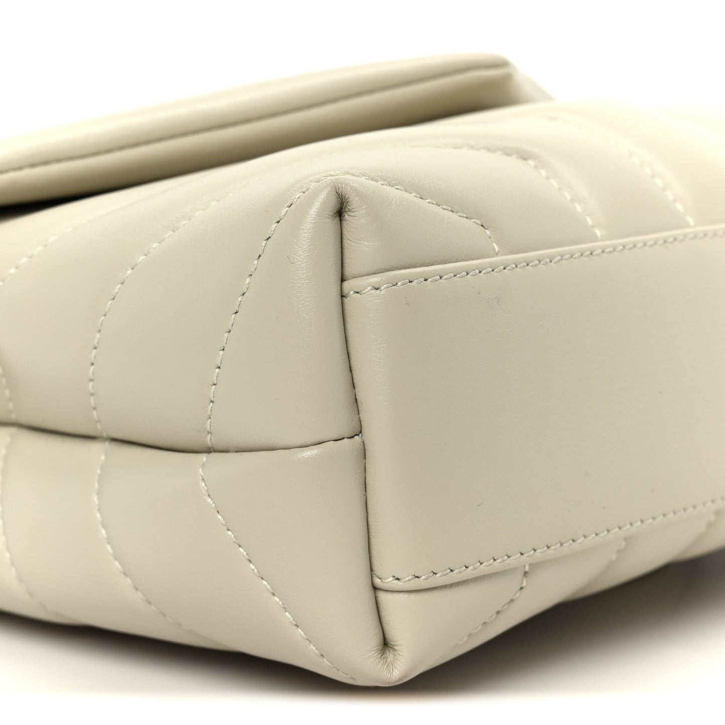Calfskin Y Quilted Monogram Toy Loulou Crossbody Bag Crema Soft