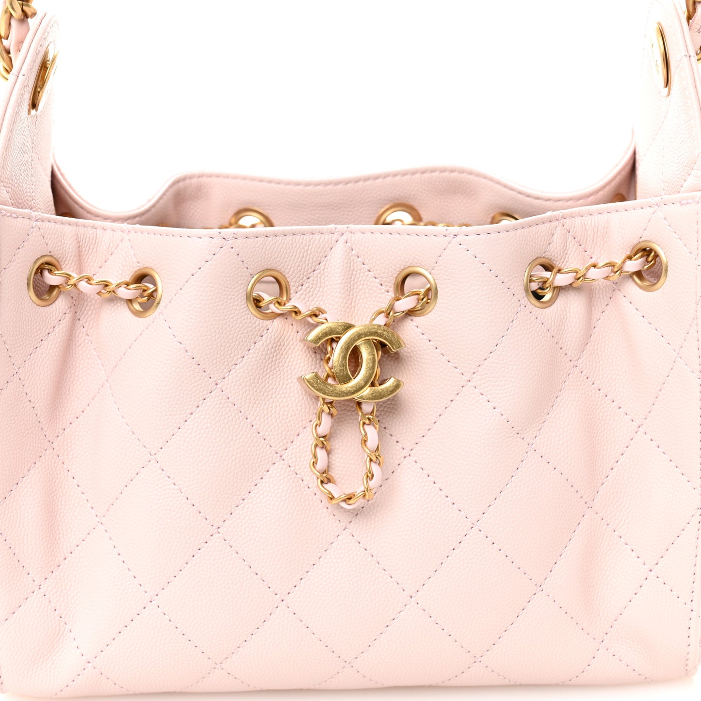 Caviar Quilted Mini Chanel 25 Handbag Light Pink