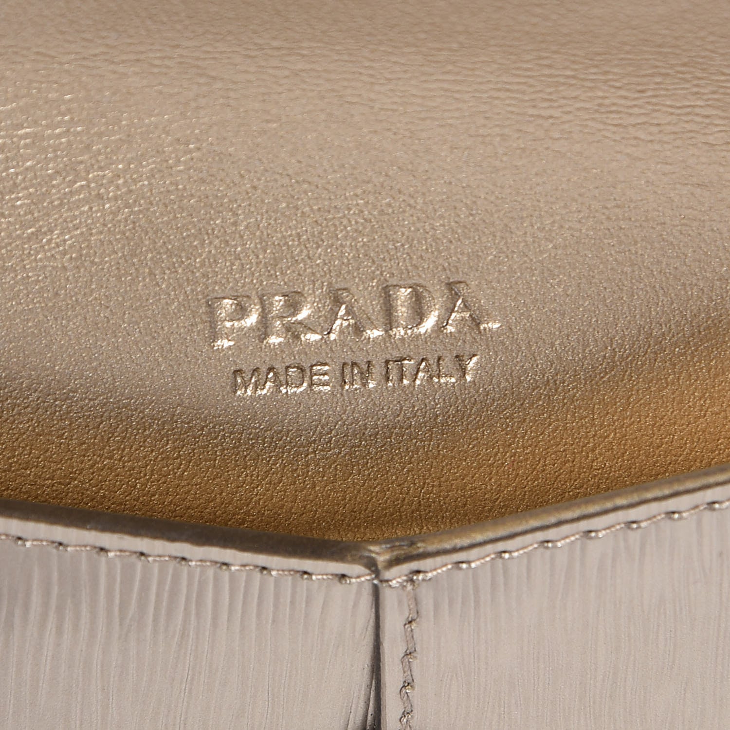 Prada Vitello Move Envelope Wallet Pirite 5 of 7