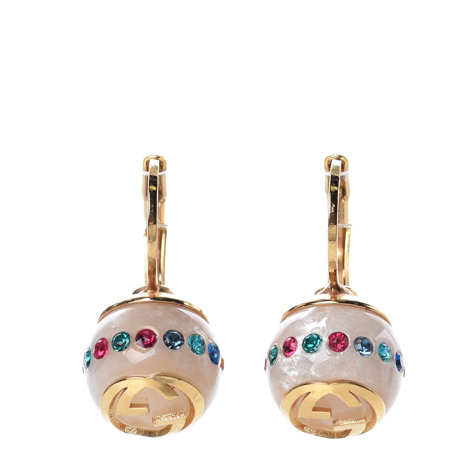 Gucci Pearl Crystal Earrings Multicolor 1 of 6
