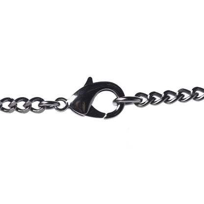 Chanel Crystal Baguette CC Whistle Pendant Necklace Silver 6 of 7