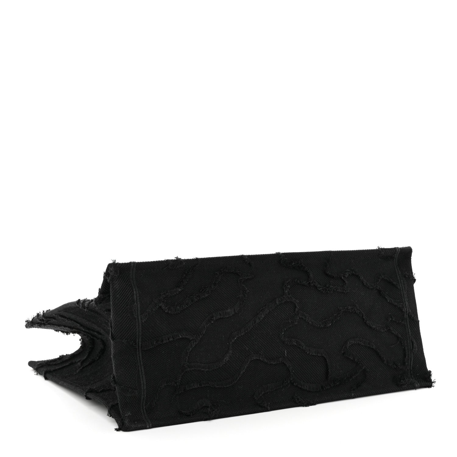 Christian Dior Canvas Embroidered Camouflage Book Tote Black 4 of 13