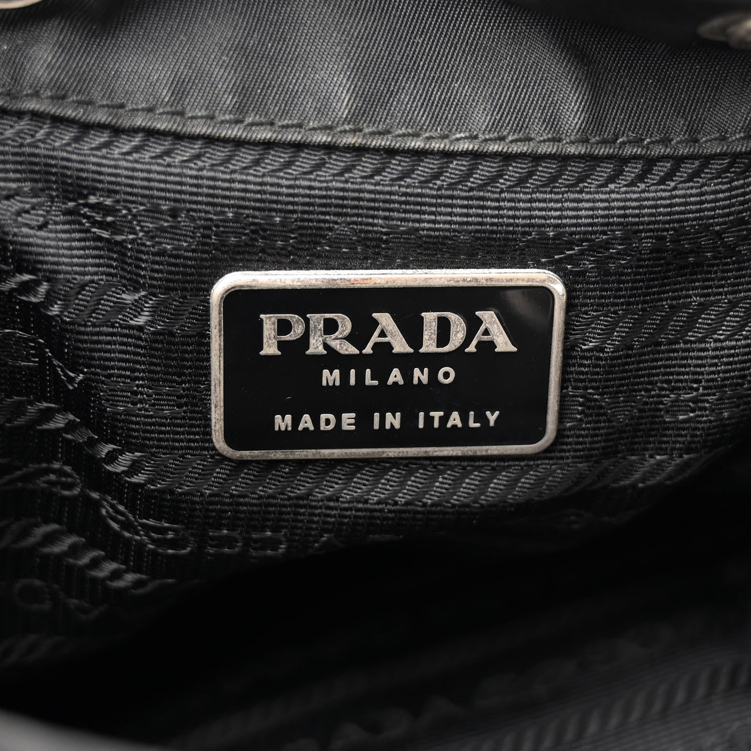 Prada Nylon Vela Mini Cinch Backpack Black 6 of 11