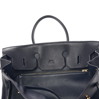 Hermes Taurillon Clemence Birkin 35 Bleu Indigo 8 of 36