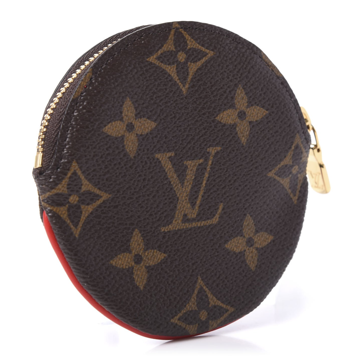 Monogram 2020 Christmas Animation Bumper Cars Round Coin Purse Coquelicot