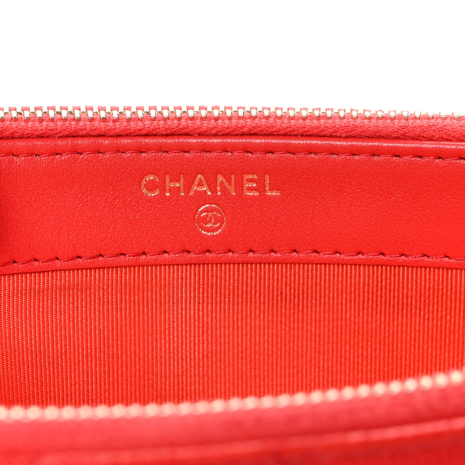 Chanel Caviar Quilted Small Clutch With Chain Red 6 of 12