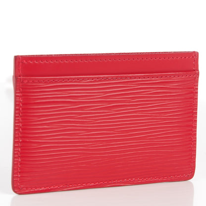 Louis Vuitton Epi Card Holder Carmine 3 of 7