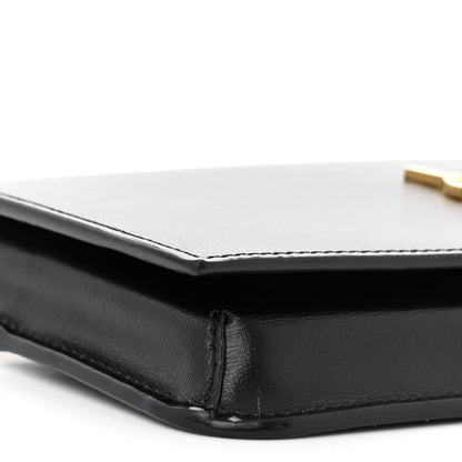 Saint Laurent Smooth Calfskin Monogram Phone Holder Crossbody Black 9 of 12