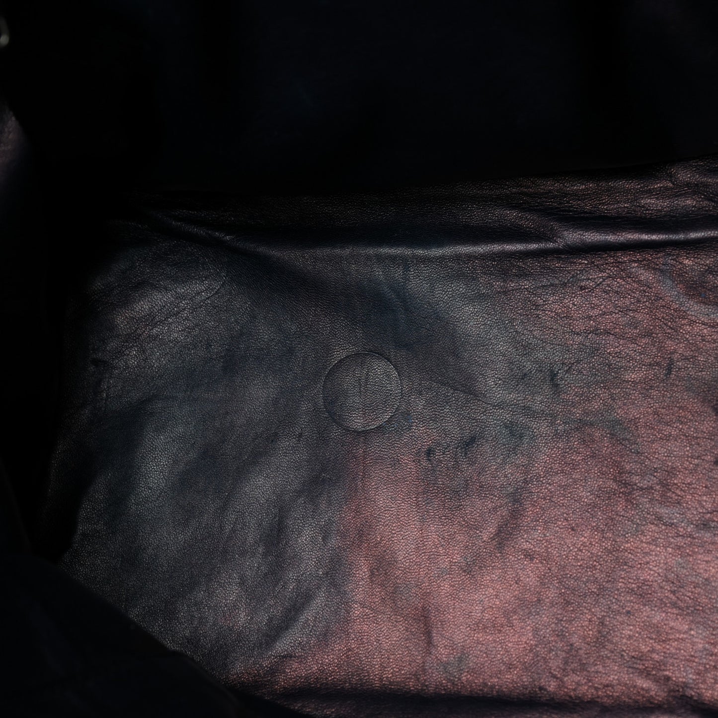 Suede Scamosciato Twin Pocket Tote Oltremare