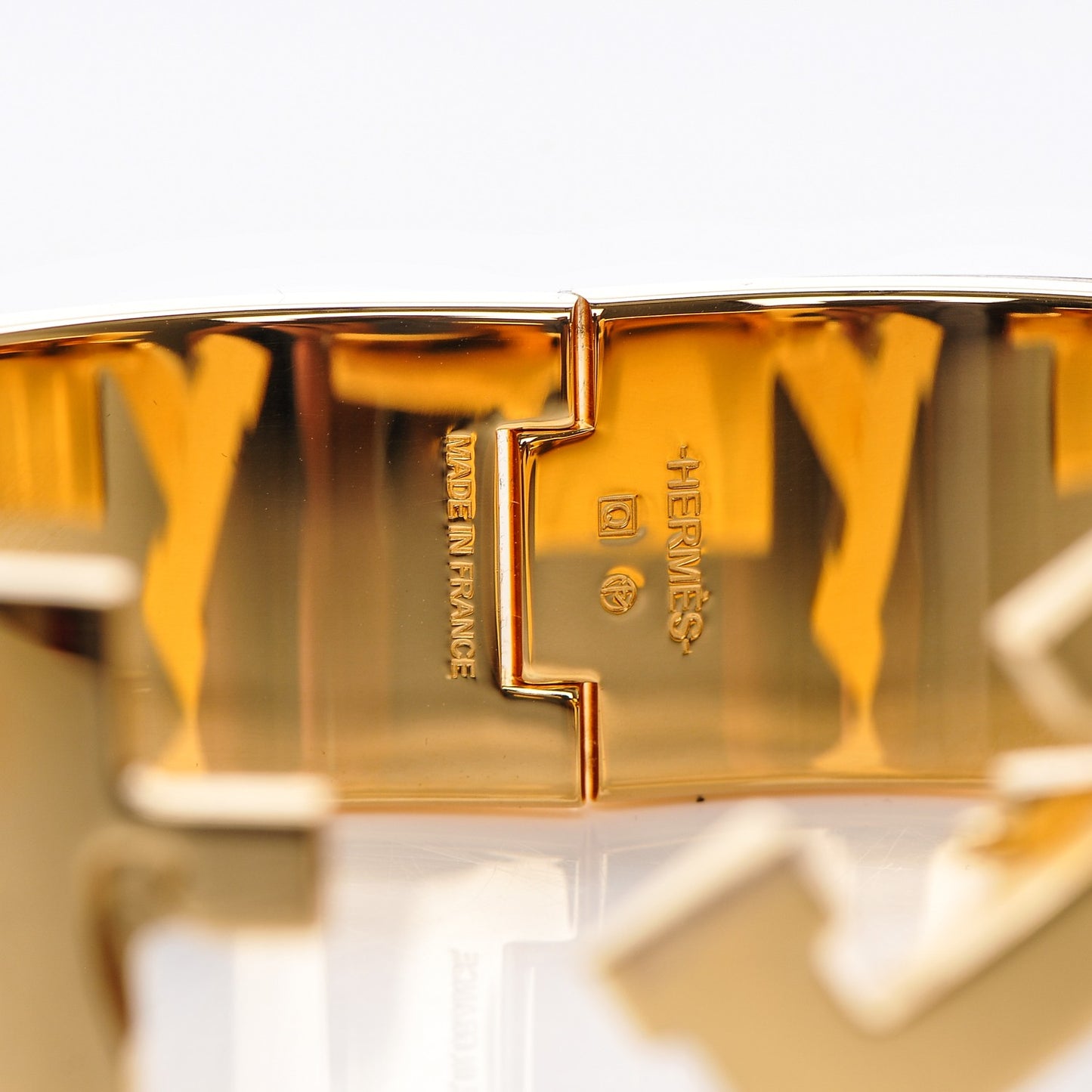 Enamel Wide Clic Clac H Bracelet PM Black